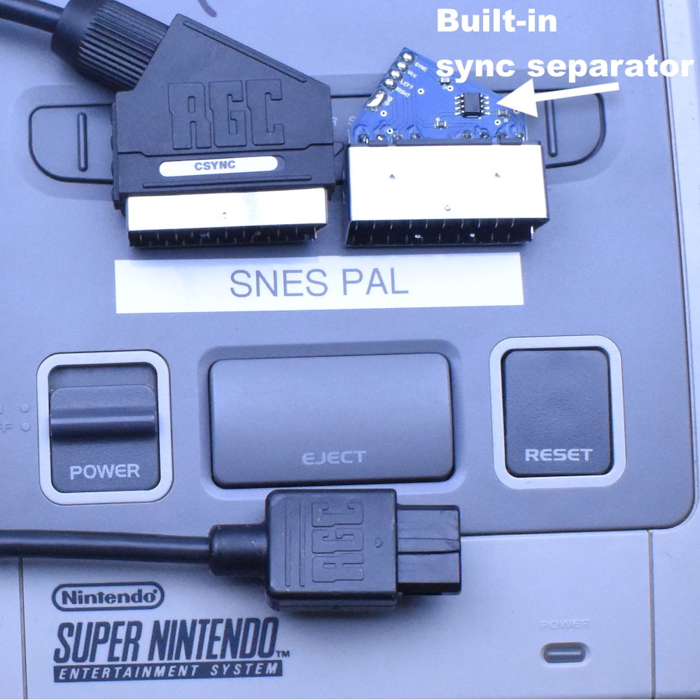 PAL Super Nintendo RGB SCART